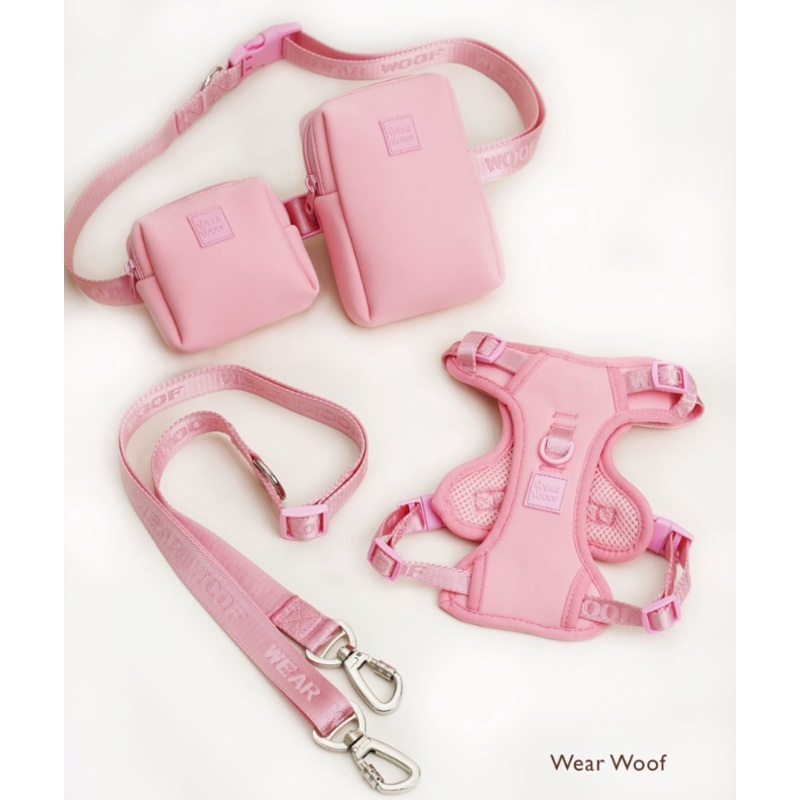 Wear Woof Hands Free Set - Harness, Leash, Waist Belt & Bags