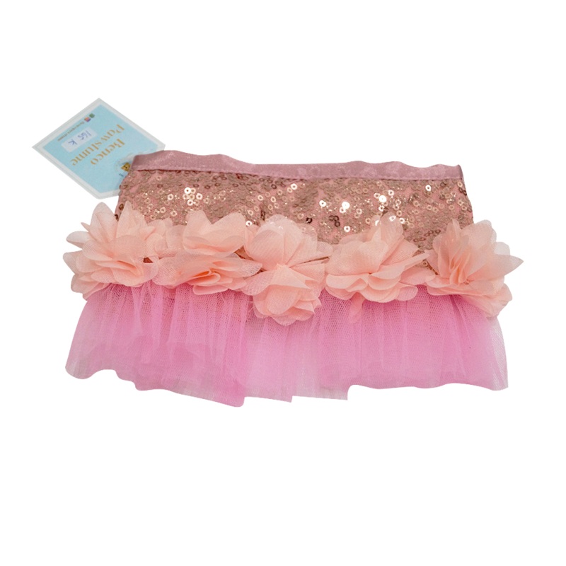 Pink Flower Bib For Pets