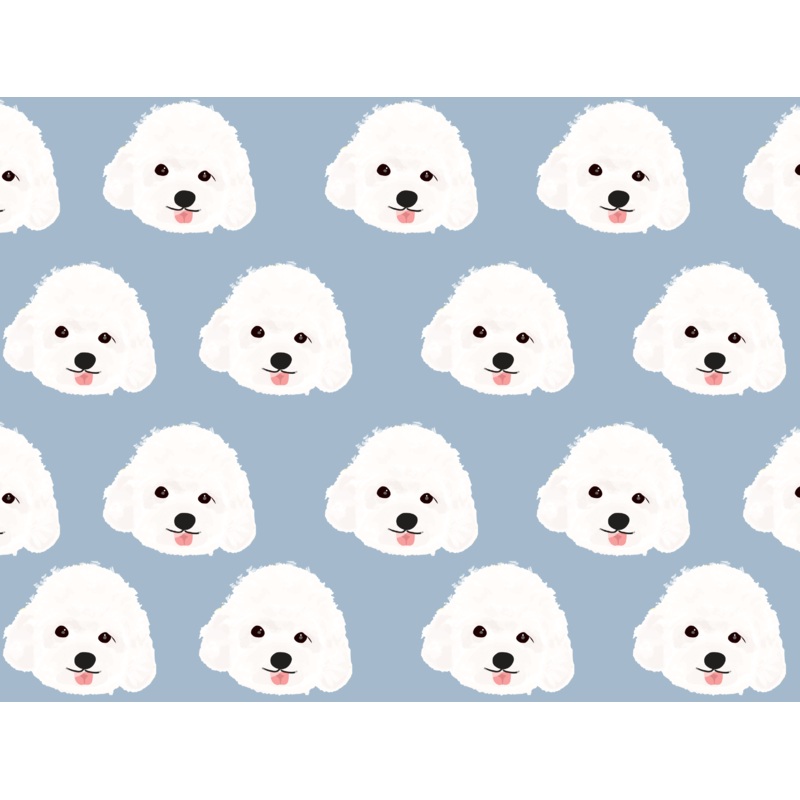 White Poodle Pet Blanket