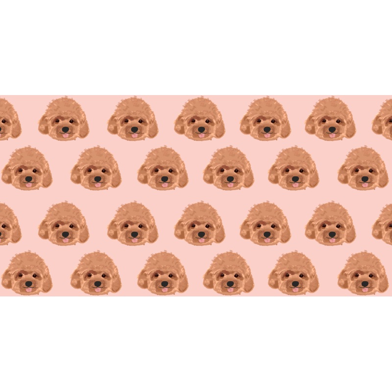 Red Toy Poodle Microfiber Pet Towel