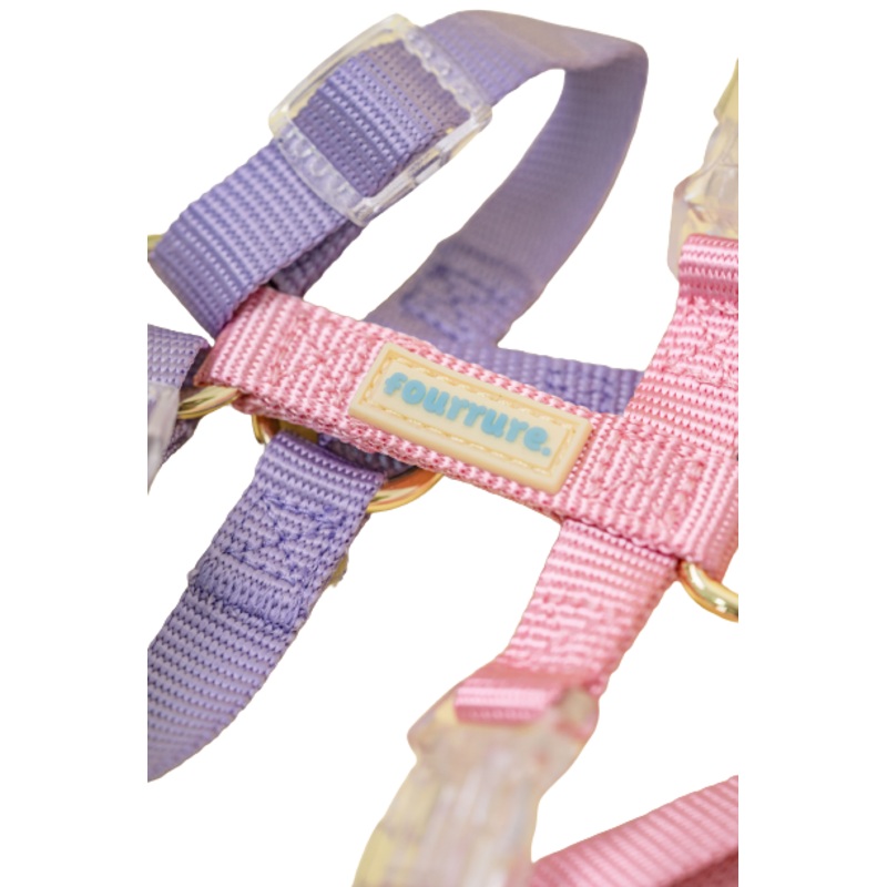 Fourrure Pink Purple Harness For Pets