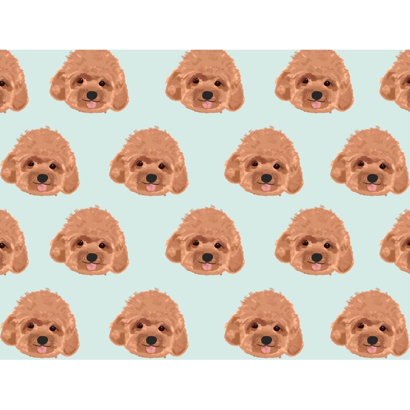 Red Toy Poodle Pet Blanket