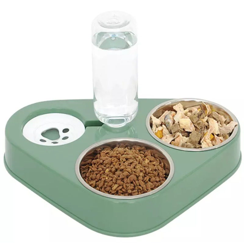 3 in 1 Pet Feeder Drinking Automatic Refilling Non Wet Mouth 500 ml