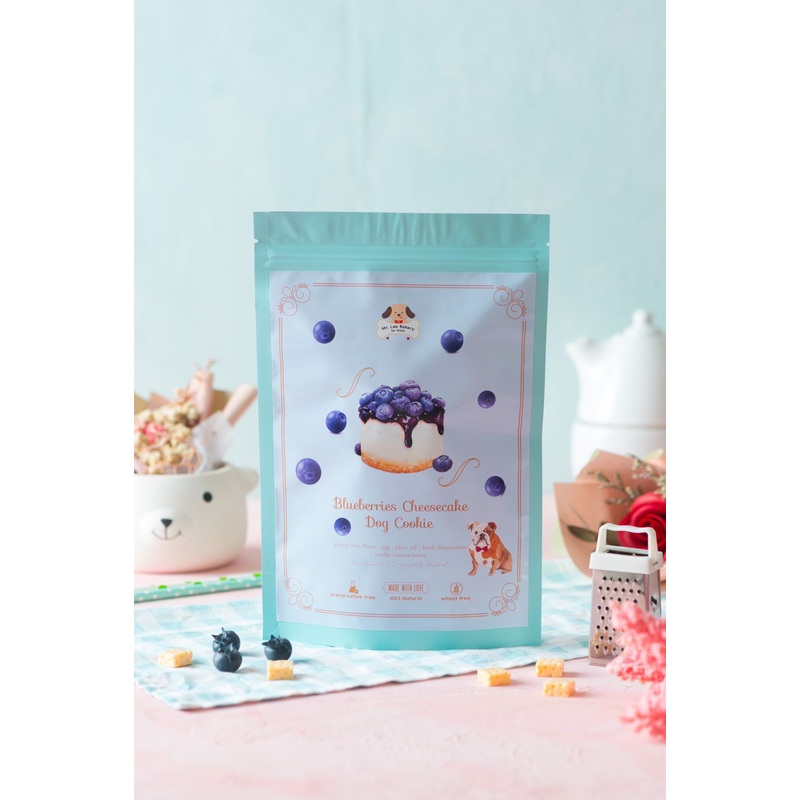 Blueberry Cheese Cake Dog Cookie Dog Treats