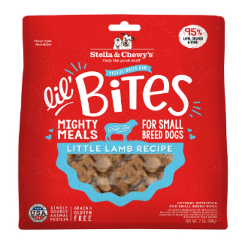 Lil Bites Little Lamb Recipe Freeze Dried Raw Dog Food