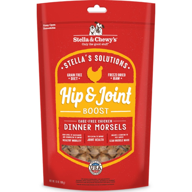 Stella's Solutions Hip & Joint Boost Cage-Free Chicken Dinner Morsels Freeze-Dried Raw Dog Food