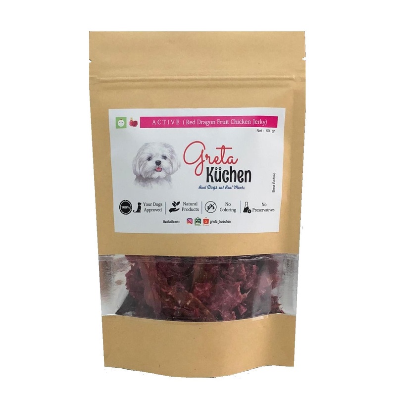 Active Red Dragon Fruit Chicken Jerky Dog Treats