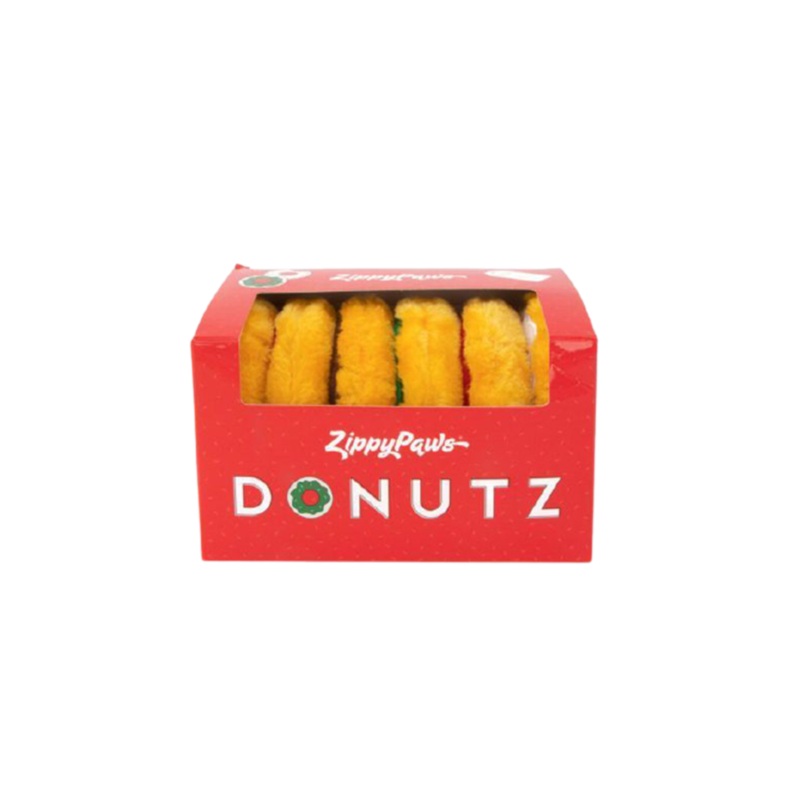 Holiday Mini Donutz Gift Box - 6 pcs Dog Toy