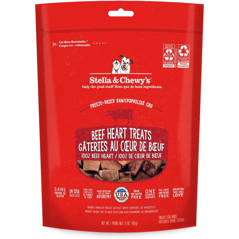 Beef Heart Treats Freeze Dried Raw Dog Treats