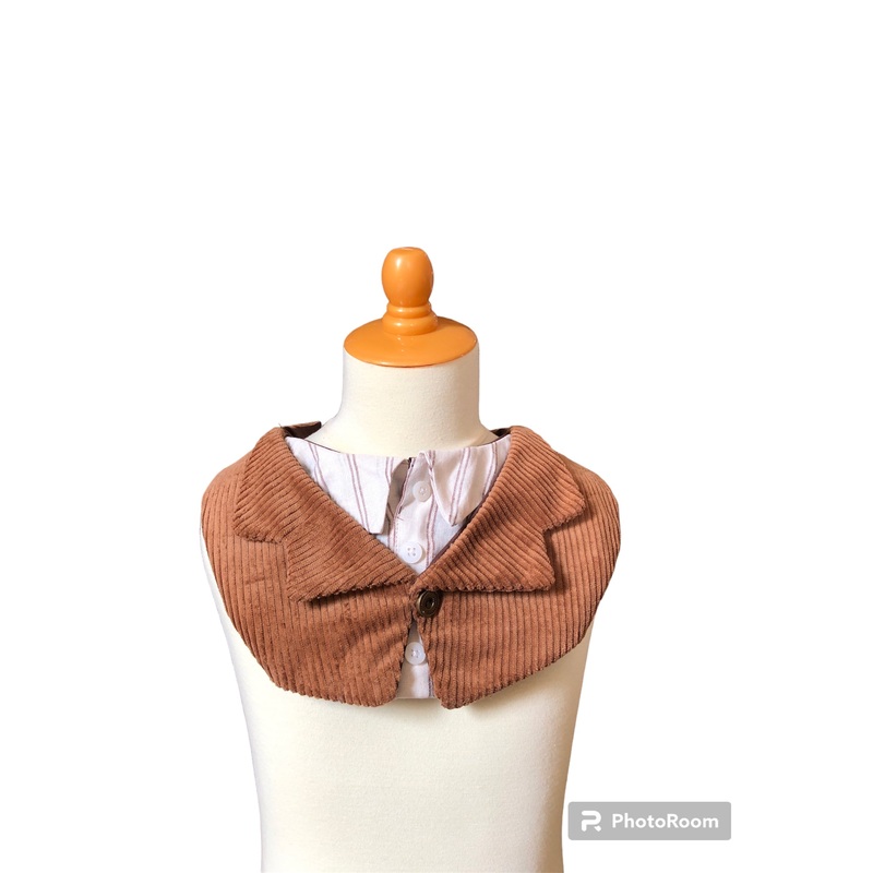 Brown Man Suit Bib For Pets