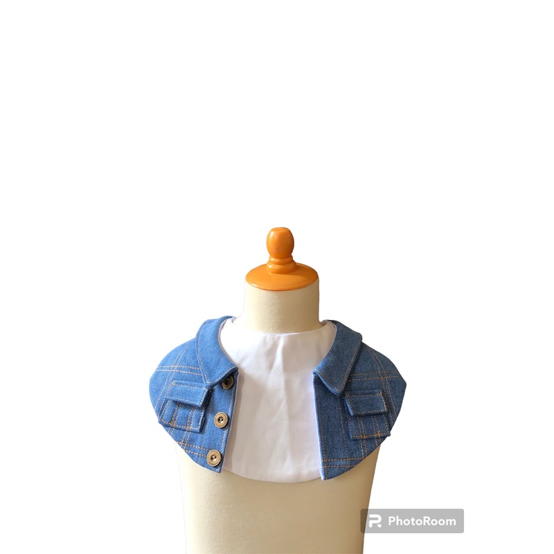 Jeans Suit White Shirt Bib For Pets