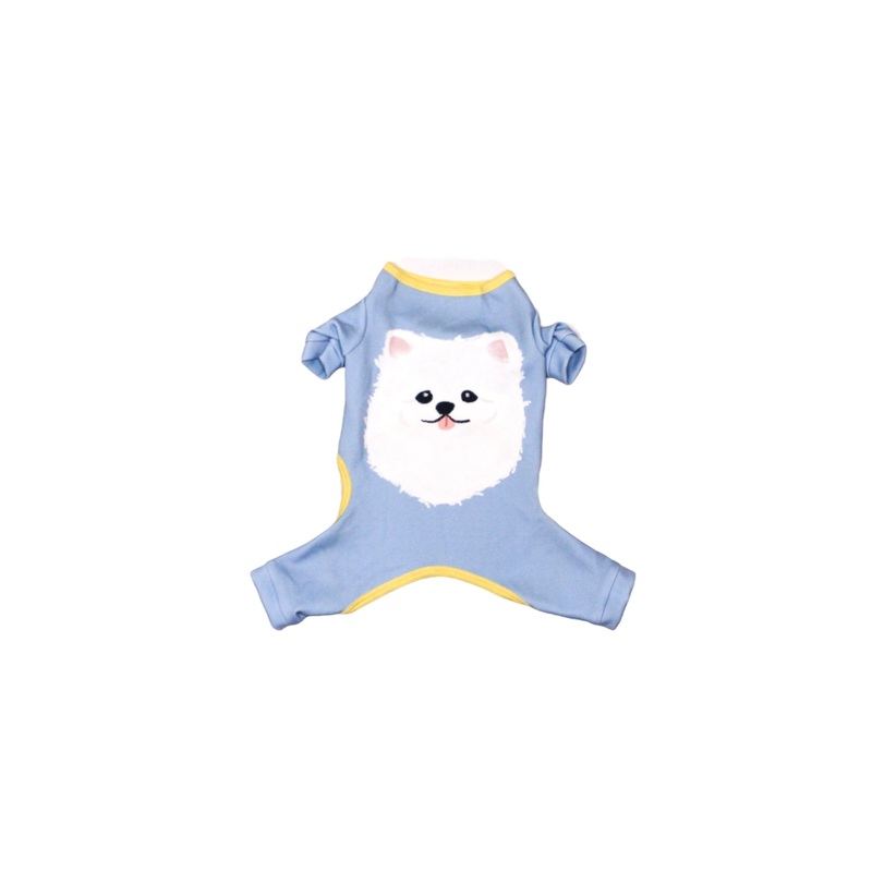 PAWPINESS.ID White Pomeranian Jumpsuit Dog and Cat Apparel