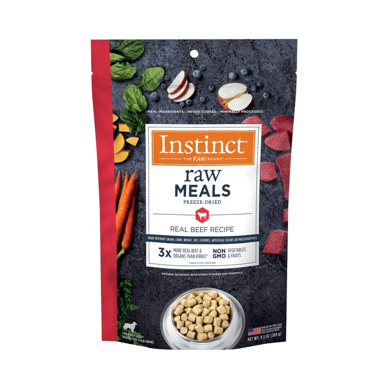 Raw Meals Freeze Dried Real Beef Recipe Dry Dog Food - 9.5oz