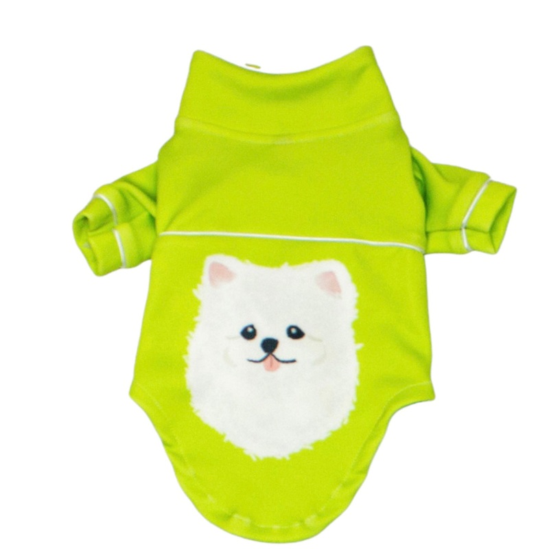 White Pomeranian Pajamas Dog and Cat Apparel