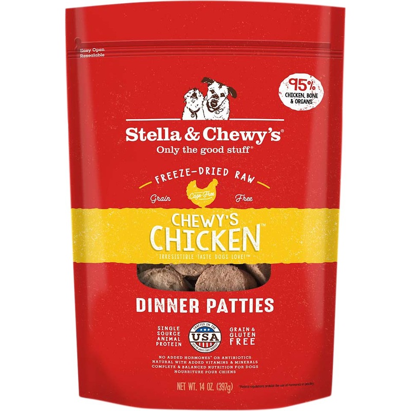 Chicken Dinner Patties Freeze-Dried Raw Dog Food