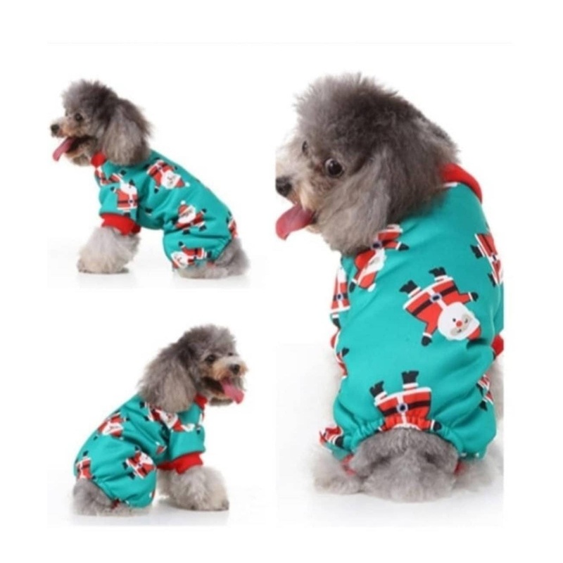 Christmas Jumpsuit For Pets - Santa Motif