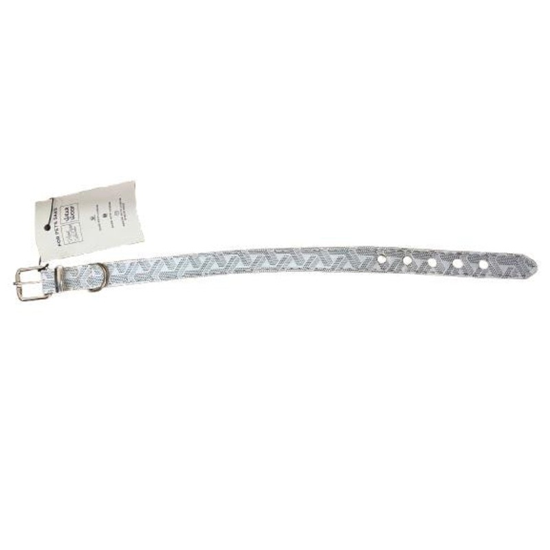 Goyard White Collar For Pets