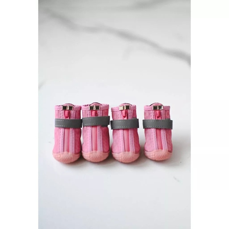 Poochi Pink Dog Shoes
