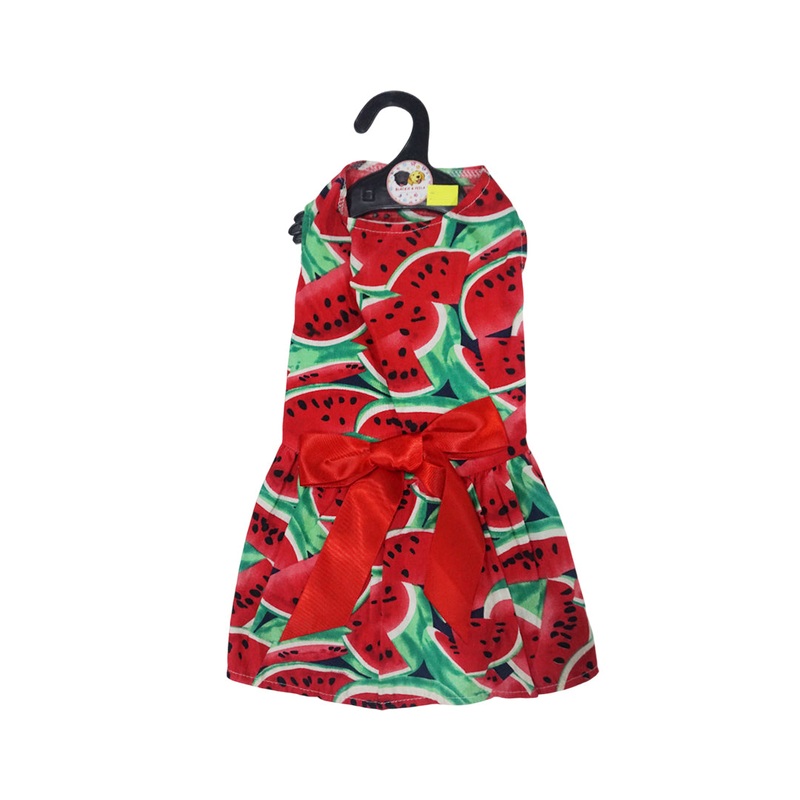 Watermelon Cotton Dress For Pets