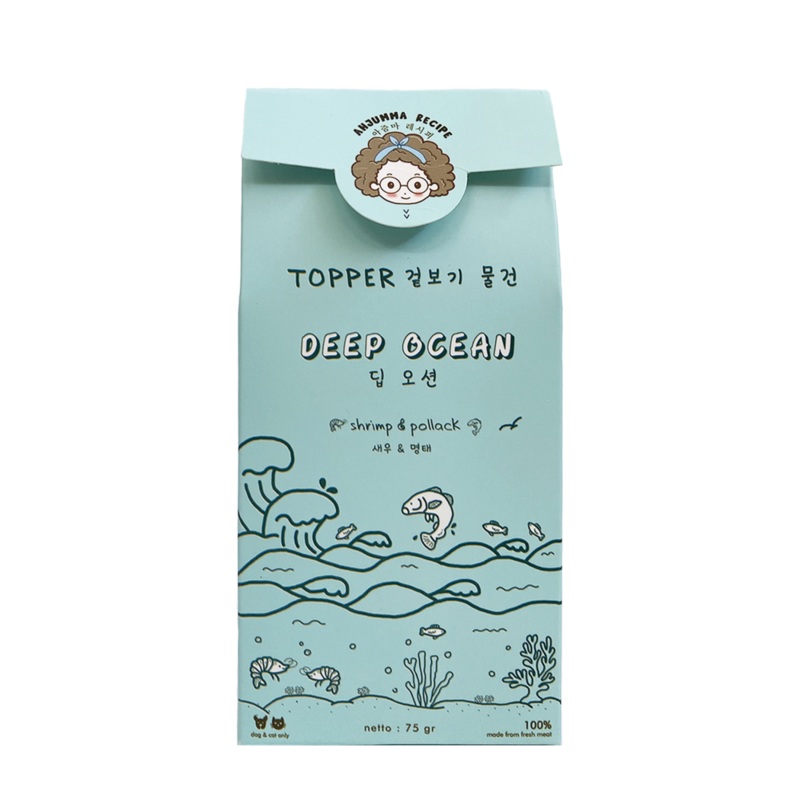 Deep Ocean Dog and Cat Food Topper