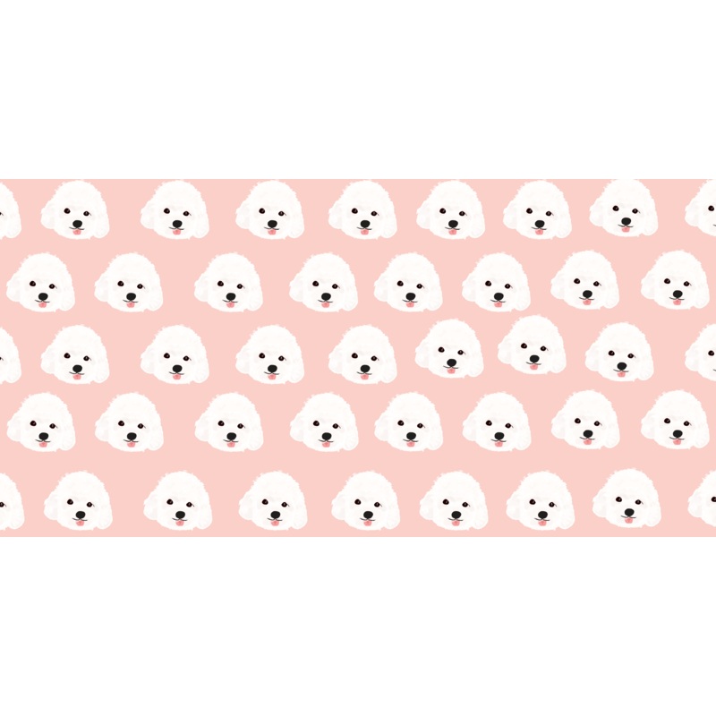 White Poodle Microfiber Pet Towel