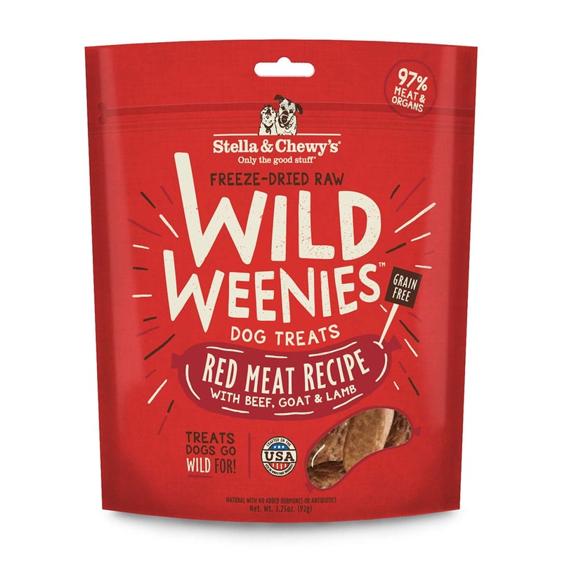 Wild Weenies Red Meat Recipe Freeze-Dried Raw Dog Treats