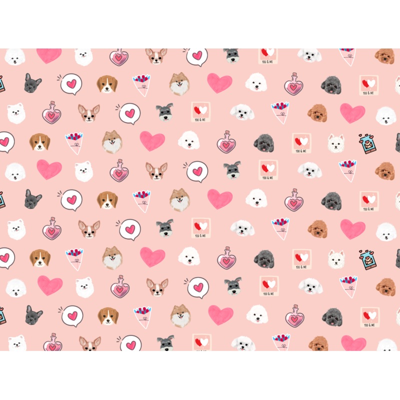 Mix Doggy Valentine Pet Blanket