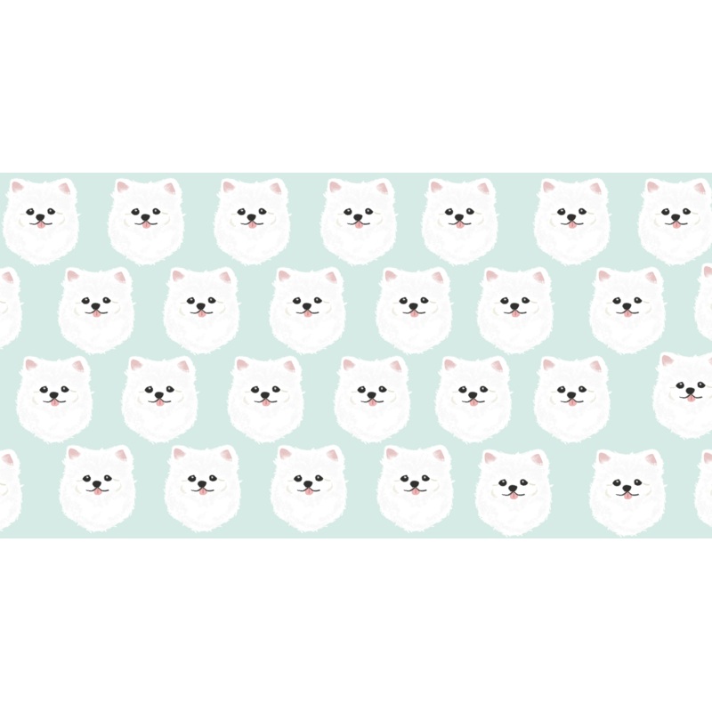 White Pomeranian Microfiber Pet Towel
