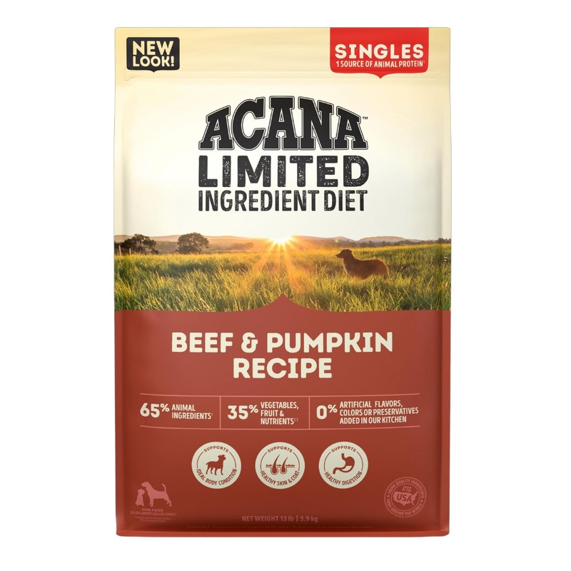 Acana Grain Free Beef Pumpkin Dry Dog Food 13lb