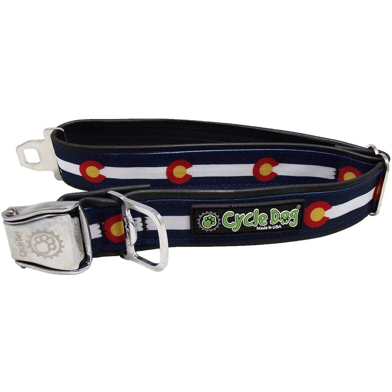 Cycle Dog Collar Colorado Flag Medium