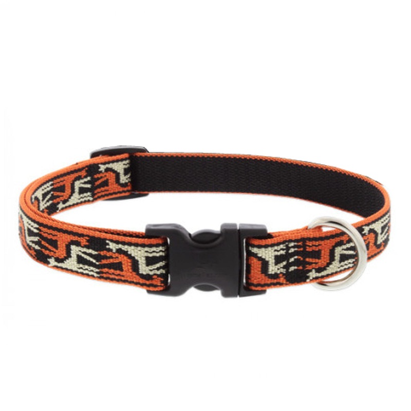 Lupine Adjustable Dog Collar 3/4" Wide X 13"-22" Neck Size Giraffes