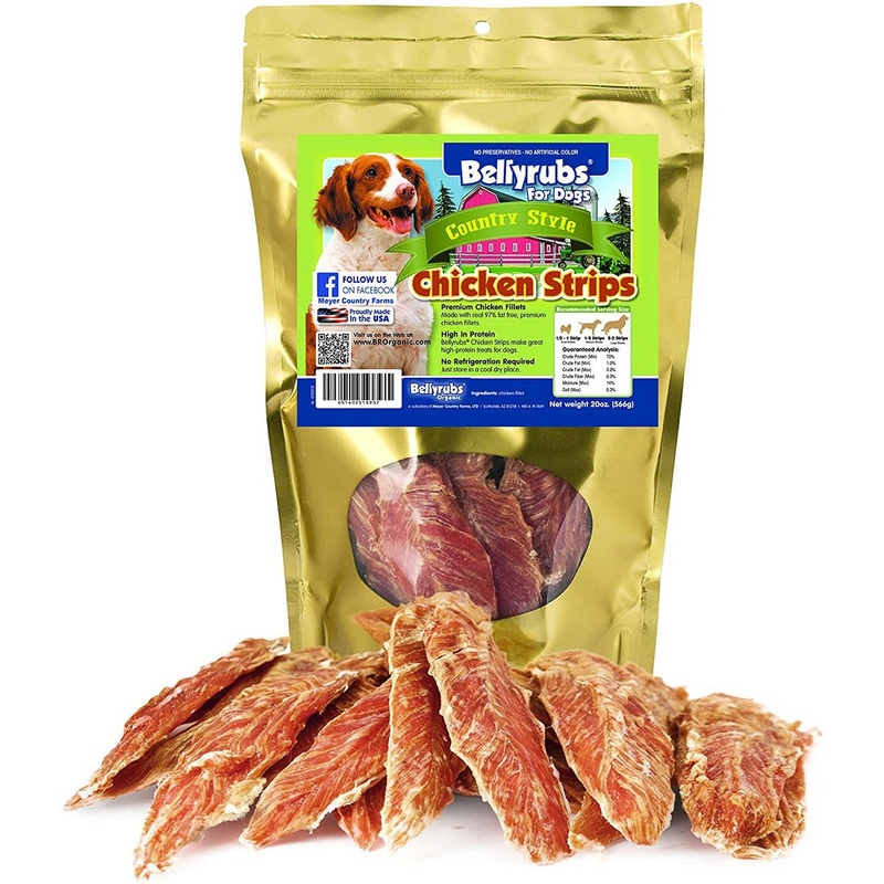 Bellyrubs Chicken Strips Dog Treats 10oz