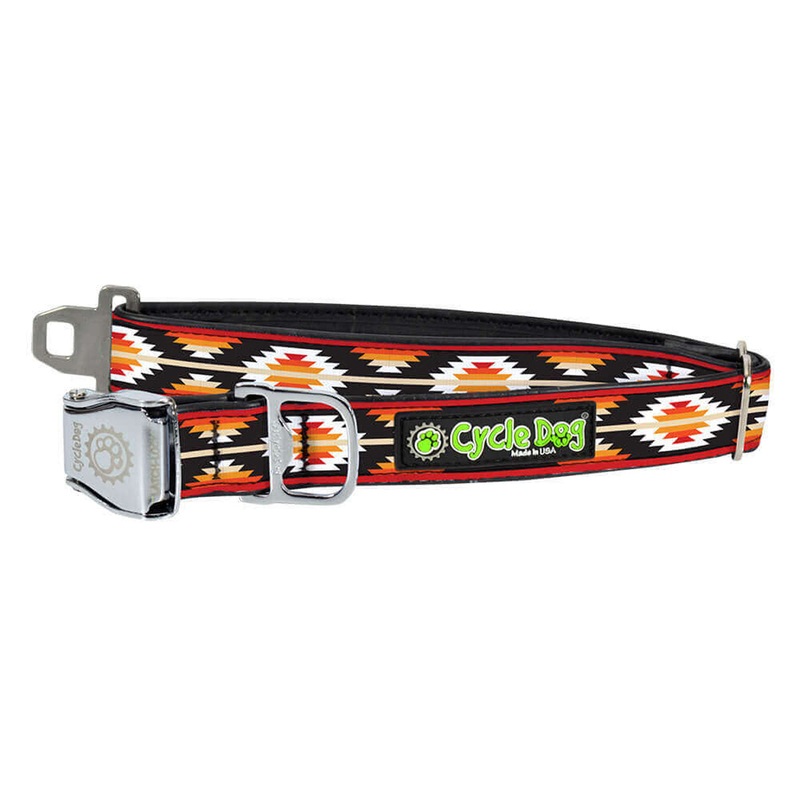 Cycle Dog Red & Black Campfire Blanket Large Dog Collar