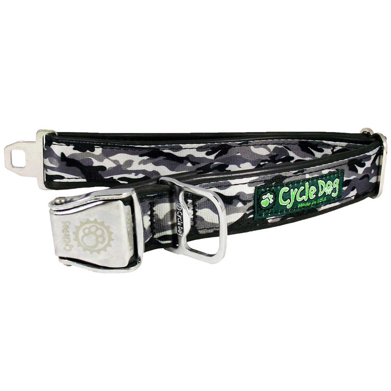 Cycle Dog Snow Camo Large Dog Collar