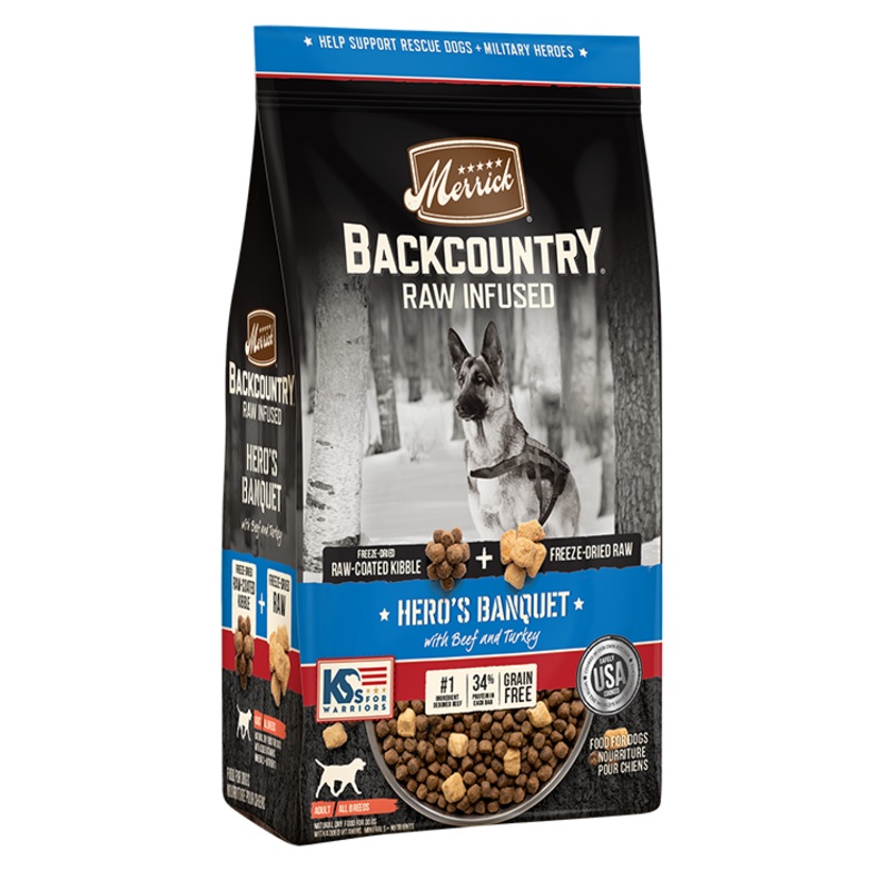 Merrick Backcountry Hero's Banquet Recipe Dry Dog Food 4lb