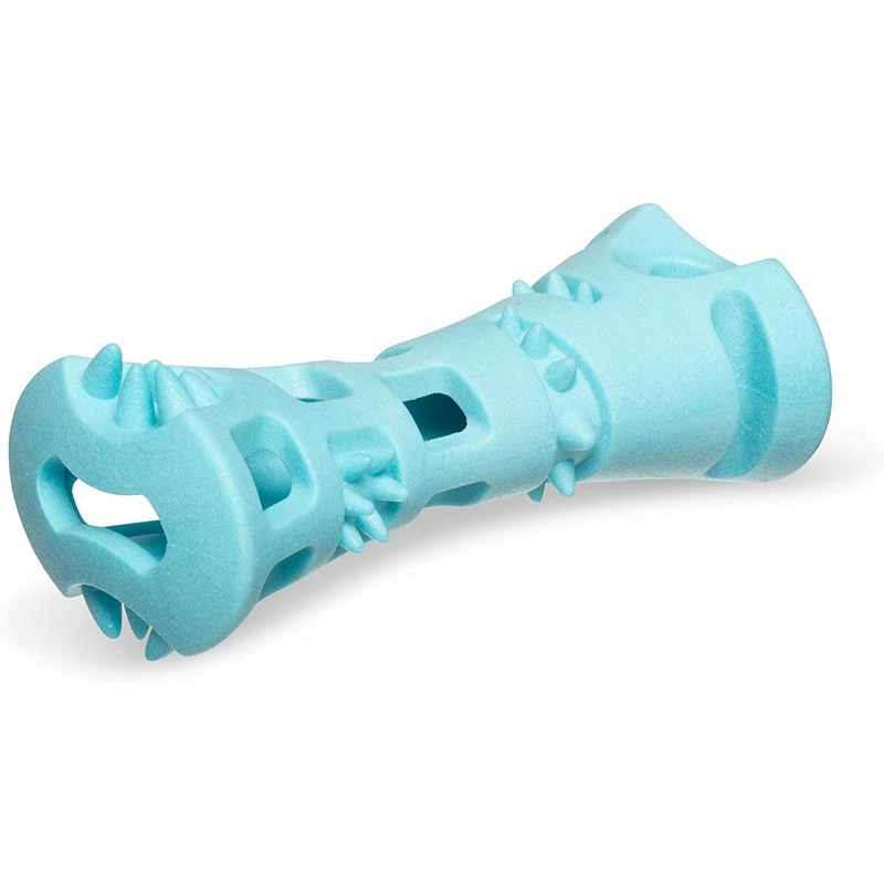 Messy Mutts Totally Pooched Chew n' Stuff Foam Rubber Teal 6"
