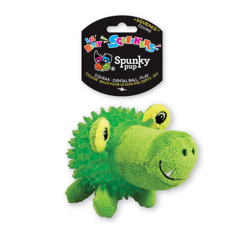 Spunky Pup Lil' Bitty Squeaker Gator Dog Toy