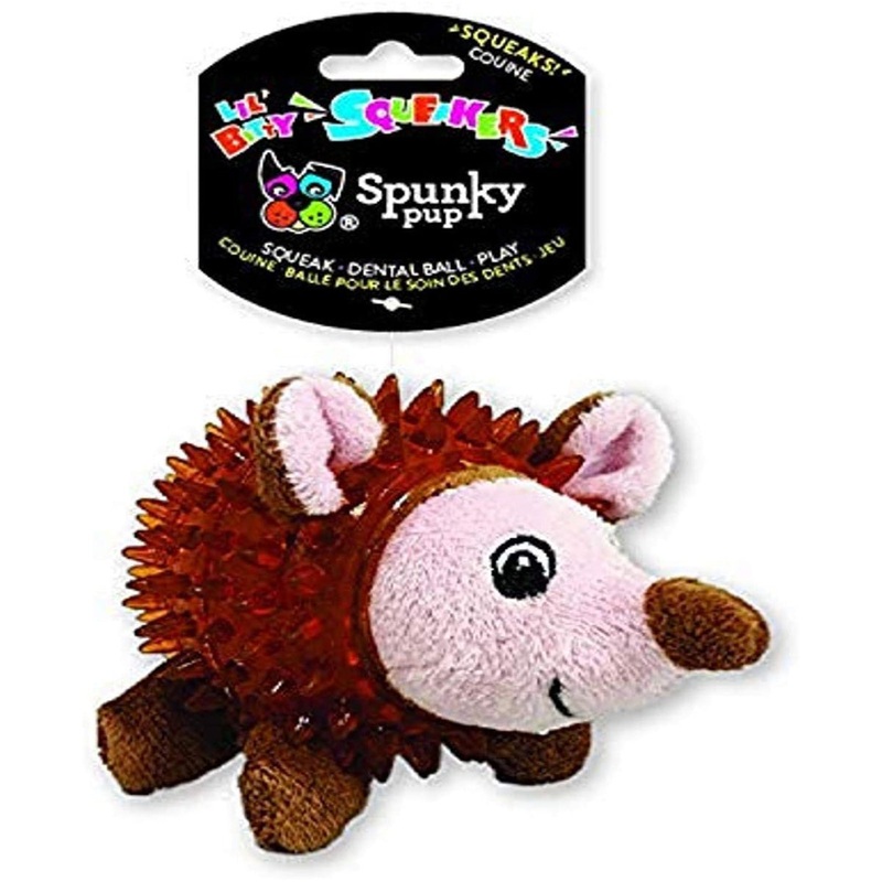 Spunky Pup Lil' Bitty Squeakers Hedgehog Dog Toy