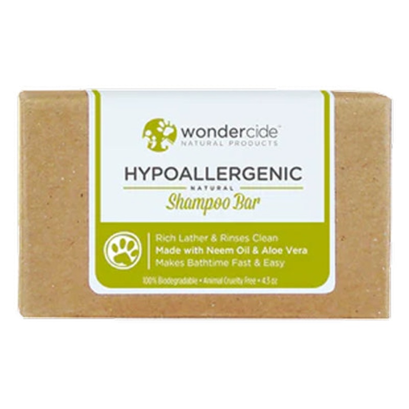 Wondercide Hypoallergenic Shampoo Bar for Dogs and Cats with Natural Essential Oils 0.5oz