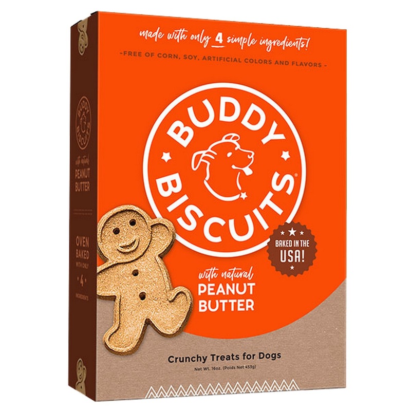 Buddy Biscuits Oven Baked Peanut Butter Flavor Dog Treats 16Oz