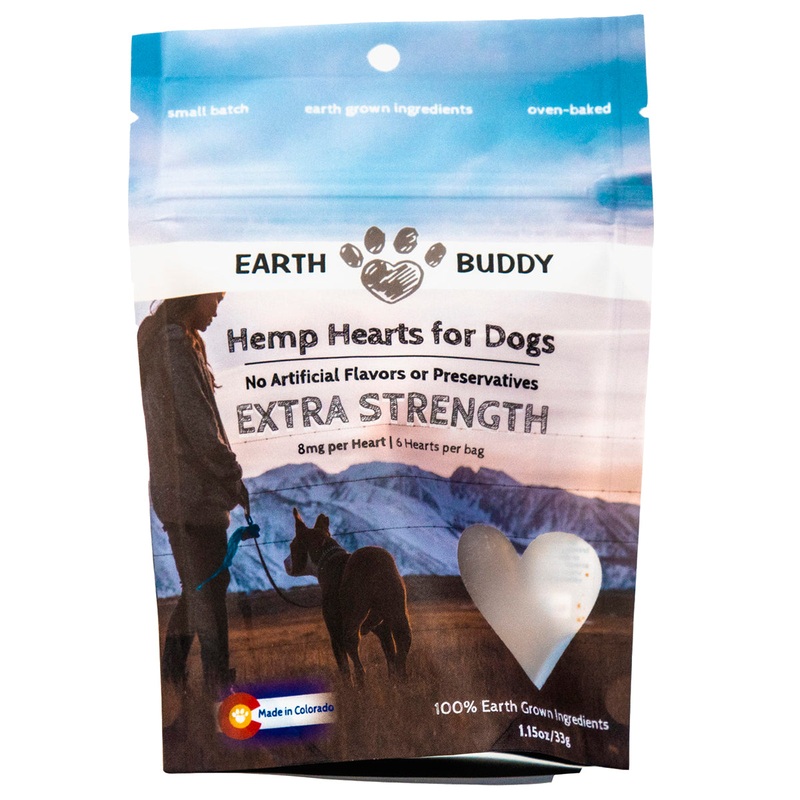 Earth Buddy Extra Strength CBD Hemp Hearts Trial Size 8mg 1.15oz