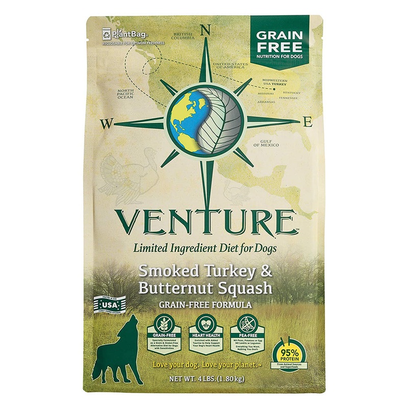 Earthborn Turkey & Squash Grain Free Dry Dog Food 4lb