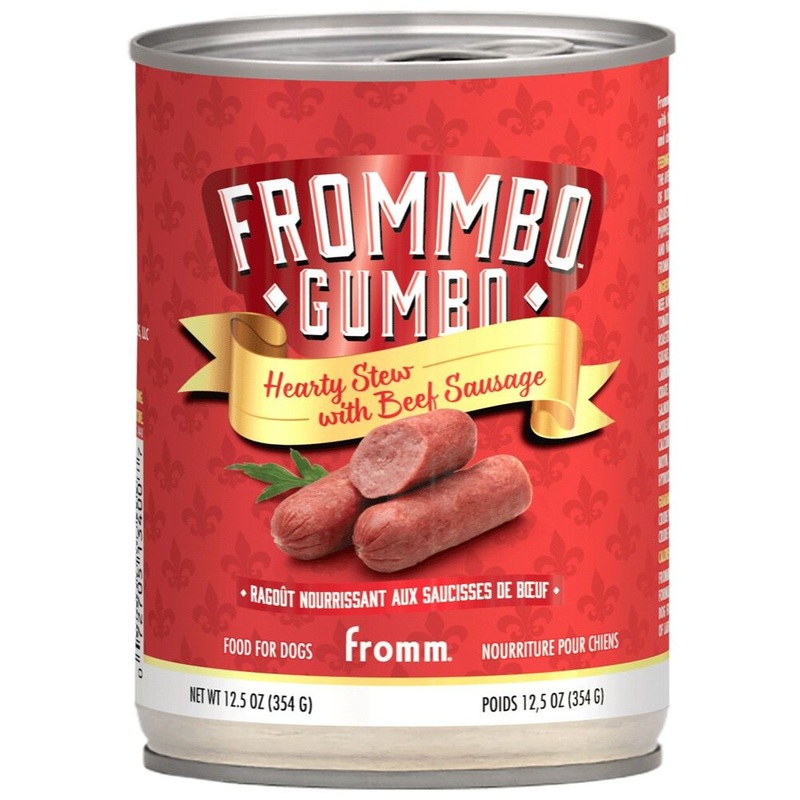 Fromm Frommbo Gumbo Hearty Stew Beef Sausage Dog Food 12.5oz