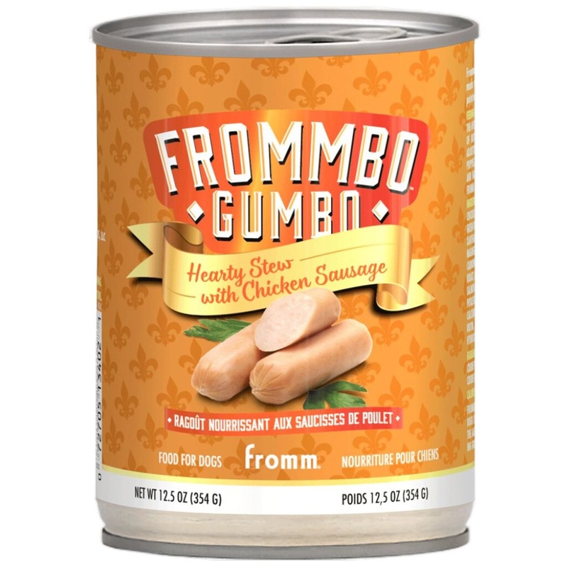 Fromm Frommbo Gumbo Hearty Stew Chicken Sausage Dog Food 12.5oz