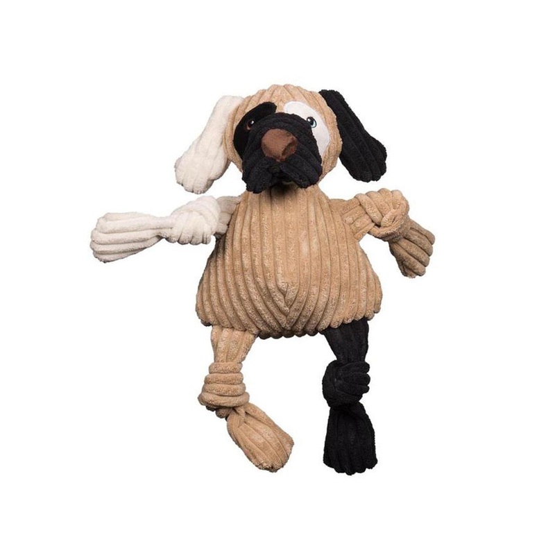 HuggleHounds Knotties Patches Dog Toy 15"