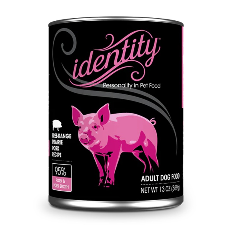 Identity 95% Free-Range Prairie Pork & Pork Broth Pate Wet Dog Food 13oz