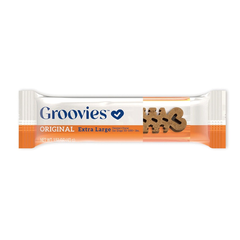 King Wholesale Groovies Dog Dental Chew X-Large Each - For Dogs 50-100+ lb