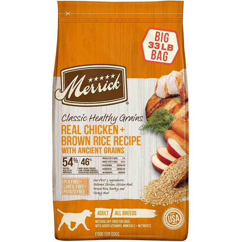 Merrick Classic Healthy Grains Chicken Brown Rice Dry Dog Food 33lb