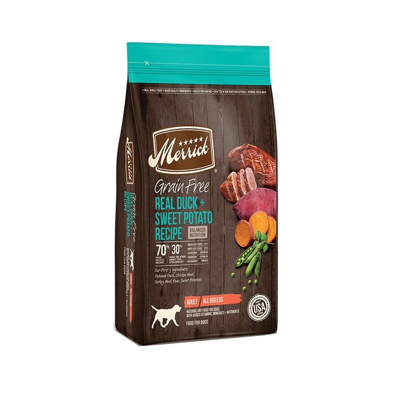 Merrick Grain Free Duck Sweet Potato Dry Dog Food 22lb