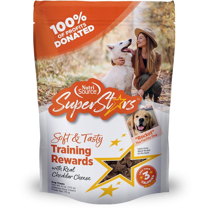 Nutrisource Superstars Soft & Tasty Cheddar Cheese Training Rewards Dog Treats 16oz